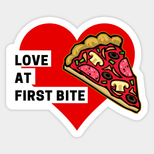 Valentine Love at First Bite Sticker